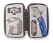 Westward 1YJE2 Folding Knife Kit, 3 1/2, With Tool Bag