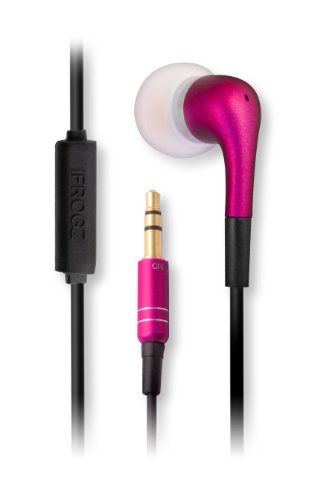 Earpollution EP-LB-MIC-PINK Luxe MicroBud with Mic - Retail Packaging - Pink Earpollution EP-LB-MIC-PINK Luxe MicroBud with Mic - Retail Packaging - Pink