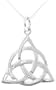 Pendant Irish Celtic Trinity Knot Sterling Silver with 18" Stainless Steel Necklaces