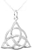 Pendant Irish Celtic Trinity Knot Sterling Silver with 18 Stainless Steel Necklaces