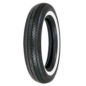 Shinko Classic 240 Whitewall Tire - MT90H-16/Double White Wall