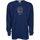 Majestic New York Rangers Navy Blue Extreme Hustle Long Sleeve T-shirt