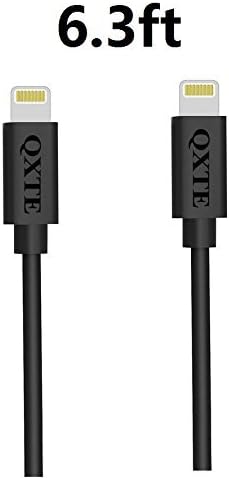 2PCS 6.3FT Extra long Charing Cable 8 pin usb cable For iPhone 6s 6s+ 6plus 6, iPhone 5s 5 5c, iPad mini, iPod on iOS9.(BLACK)