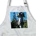A Statue in The Japanese Garden in Hamilton, New Zealand with Green Shrubbery and Trees - Medium Length Apron With Pouch Pockets 22w X 24l