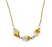 Necklace - N141 - Twisted Murano Glass ~ Topaz