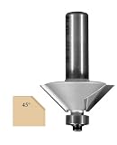 36-920, 1/2 Shank Chamfer Router Bit, 45  Cutting Angle