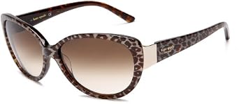 Click here to buy Kate Spade Ladies Soliel Sunglasses,Leopard Frame Brown Gradient Lens,one size by Kate Spade.