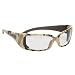 Body Glove 90411 V-Line+ Dual-Lens High Impact Safety Glasses, Camo Frame, Clear Lens