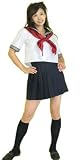 コスプレ衣裳 フェイク セーラー服（半）L