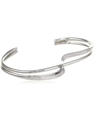 Sterling Silver Double Bypass Cuff Bracelet