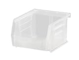 Quantum QUS210 Plastic Storage Stacking Ultra Bin, 5-Inch by 4-Inch by 3-Inch, Clear, Case of 24