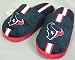 Houston Texans Youth Team Stripe Plush Slippers - Size 8