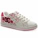 Dc Shoes Pixie 3 Ladies Shoe - 8 Uk - White & Pink - Leather