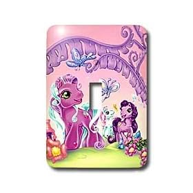 Horse - My Pink Pony - Light Switch Covers - single toggle switch