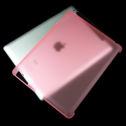 Transparent Pink Hard Rubberized Snap On Back