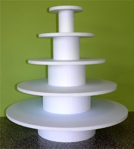 Dallas Foam Cupcake Tower Set - Round - 5 tiers Dallas Foam Cupcake Tower Set - Round - 5 tiers