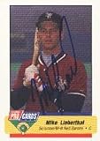 Mike Lieberthal, Scranton WB Red Barons - Phillies Affiliate Autographed Card