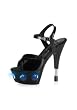 Women's Sandal With Motion-Activated Lights In The Platform And 6 Inch Heel Batteries Are Replaceable.