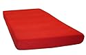 Kinzler C-03028/32 Mikrofaser-Fleece Spannbetttuch im Doppelpack, 100 x 200 cm, rot
