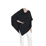 Cashmere Poncho - 060 Black by Catherine Robinson