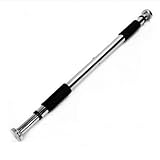 TinkSky Portable 60-100cm Adjustable Indoor Doorway Chin-up Bar Horizontal Pull Up Bar Fitness Exercise Gym Bar