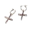 Hoop Cross Earrings