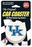 University of Kentucky UK UKY Big Blue Car Coasters Cup Holder Absorbent Coasters Two Pack