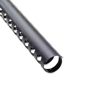 CombBind Premium Matte Spines, 1/2 Diameter, 85 Sheet Capacity, Black, 100/Pack