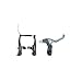 Tektro 930AL BMX Brake Set w/313 Levers Rear, 95mm Arm Black