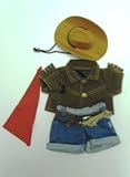 Cowboy Outfit with hat and scarf fits most Webkinz, Shining Star and 8 - 10 Make Your Own Stuffed Animals