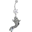 Crystalline Double Gem Koi Fish Belly Ring