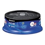 Sony  DVD+R Disc, Spindle, 25/Pack