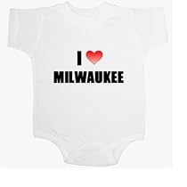 I Love Milwaukee Baby Ultrasoft Onesie
