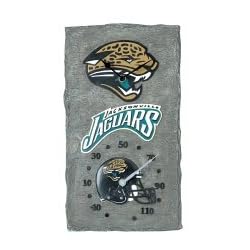 Jacksonville Jaguars 18 Clock Thermometer