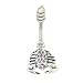 Sterling Silver Scorpion Belly Button Ring with Purple Cz Jewels