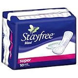 Stayfree Maxi pad Super 10 ct (380040956001)