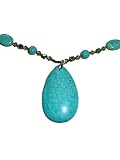 HAWAIIAN DESIGNED TURQUOISE & CRYSTAL NECKLACE