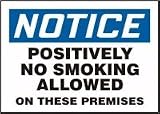 NOTICE PLACE CIGARETTES CIGAR BUTTS AND ASHES IN RECEPTACLES 10" x 14" Aluminum Sign
