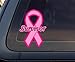Breast Cancer Pink Ribbon Survivor Car Decal / Sticker by World Design