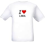 I LOVE LIMA - City-series - White T-shirt