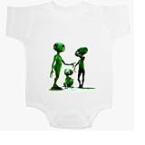 Little Green Aliens Baby Ultrasoft Onesie