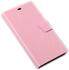 Neway 2 in 1 Bundle for Xiaomi 3 M3 MI3 Fashion Color High Quality Leather Flip Protective Wallet Cover Shell with HD Screen Protector,Color:buckle ID-pink