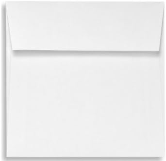 6 x 6 Square Envelopes w/Peel & Press - Bright White - 100% Cotton (50 Qty.)