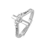 Sterling Silver Accent Diamond Ring