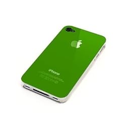 Green Replicase Hard Air Crystal Jacket Luminosity Case with Screen Protector for iPhone 4 (Works with Verizon iPhone)