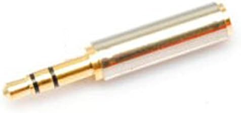 Tikamusic 3.5mm Male to 3.5mm Female Audio Stereo Headphone Jack Adapter Converter Gold TK-1511