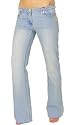703 Ladies Light Stonewashed Boot Cut Jeans Sizes 8-16
