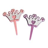 12 ct Princess Tiara Crown Cupcake Picks 12 ct Princess Tiara Crown Cupcake Picks