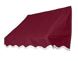 RTS Home Accents 5997-000001-2800 48-Inch Long x 25-Inch Wide x 25-Inch High Easy Up Patio Awning - Burgundy