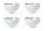 Emile Herny Cereal Bowls, Set of 4, Blanc
